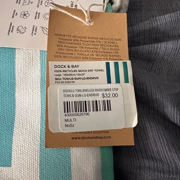 Dock and Bay brand new quick dry towel - Picture 2 of 2